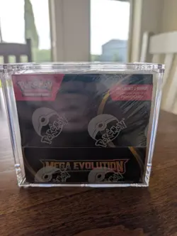 Pokemon TCG Mega Evolution Booster Box Enhanced Brand New SEALED + acrylic case - Image 1