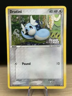 Pokemon Dratini 52/109 Stamped Reverse Holo Card EX Team Rocket Returns | NM - Image 1