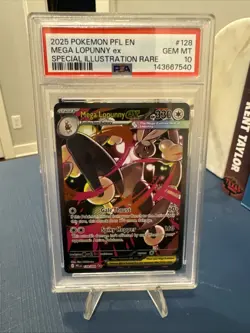 Mega Lopunny ex 128/094 - PSA 10 Gem Mint - Phantasmal Flames - Pokemon TCG - Image 1