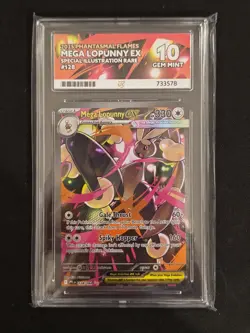 Mega Lopunny EX 128/094 Phantasmal Flames ACE 10 GEM MINT Pokemon - Image 1