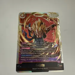 Gogeta FB09-122 Secret Rare Dual Evolution Dragon Ball Card English Fusion World - Image 1