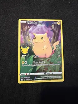 Pikachu 005/025 Celebrations NM Full Art Pokemon TCG - Image 1