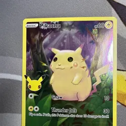 Pikachu 005/025 Celebrations NM Full Art Pokemon TCG - Image 3