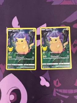 Pokemon TCG Pikachu Celebrations X2 Cards 005/025 25th NM Pack Fresh - Image 1
