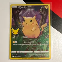 Pokemon TCG Pikachu 005/025 Celebrations 25th Anniversary Holo Rare ENG 60HP - Image 1