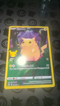 Pokemon Pikachu TCG Full Art Card 005/025 Celebrations 25th Anniversary LP - Image 1