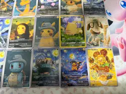 FAN ART 18 Pokemon Van Gogh Full Art Lot MonaPika Charizard Mew Mewtwo Eevee - Image 5