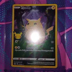 Pokemon TCG Celebrations Pikachu 005/025 Holo Full Art 25th Anniversary Stamped - Image 3
