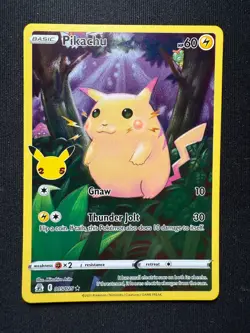 Pokemon TCG Pikachu 005/025 – Celebrations – Full Art – NM - Image 2