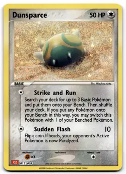 Dunsparce Classic Collection Trading Card Game Classic 015/034 NM Pokemon - Image 1