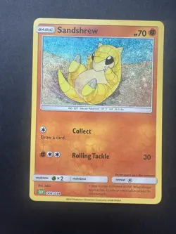Sandshrew 008/034 Holo Classic Collection Trading Card Game Classic Pokemon NM - Image 1