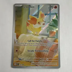 Pokemon TCG Nintendo Fennekin 080 ME Mega Evolution Promo Eng Holo Basic HP70 - Image 1