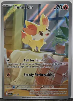 Pokemon TCG Fennekin 080 ME: Mega Evolution Promo Holo - Image 1