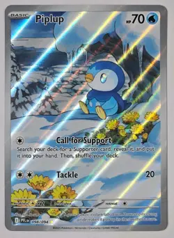 2025 Pokemon Phantasmal Flames Piplup Illustration Rare #098/094 - Image 1