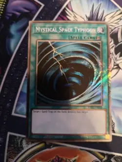 Mystical Space Typhoon RA02-EN048 Platinum Secret Rare 1st Edition Yu-Gi-Oh Card - Image 2