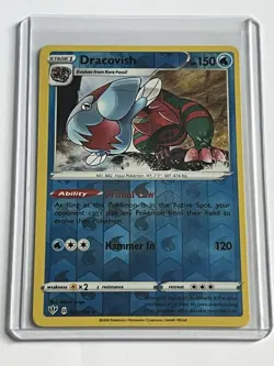 Dracovish 53 / 189 Pokemon Darkness Ablaze 2020 Near Mint Reverse Holo Rare - Image 1