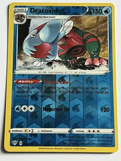 Dracovish 53 / 189 Pokemon Darkness Ablaze 2020 Near Mint Reverse Holo Rare - Image 4
