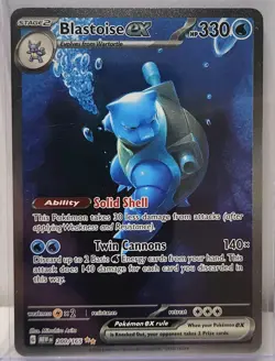 2023 Pokemon 151 Chase Lot of 2 Cards: 166 Bulbasaur IR, 200 Blastoise EX SIR - Image 5