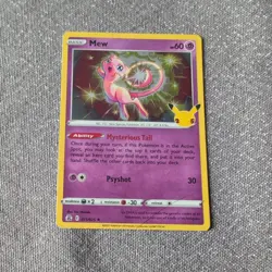 Mew 011/025 Holo Rare Celebrations Pokemon Near Mint - Image 1