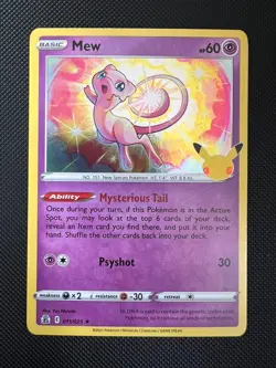 Mew 011/025 - Celebrations - Pokemon Card Near Mint - Image 1