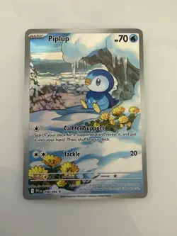 Piplup 098/094 Illustration Rare - Phantasmal Flames - Pokemon TCG - NM - Image 1
