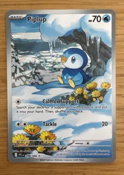 Pokemon TCG Piplup Illustration Rare 098/094 Near Mint Phantasmal Flames - Image 1