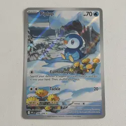 Pokemon TCG Card Piplup 098/094 Me02: Phantasmal Flames Illustration Rare - NM - Image 1