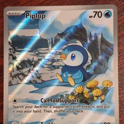 Piplup 098/094 Illustration Rare Phantasmal Flames Pokemon Near Mint Condition - Image 2