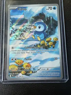 Pokemon TCG Piplup 098/094 – Phantasmal Flames – Illustration Rare – EN NM - Image 3