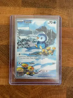 Pokemon TCG Piplup Illustration Rare 098/094 Near Mint Phantasmal Flames - Image 1