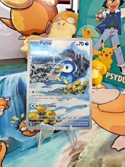 Pokemon TCG Piplup 098/094 Me02 Phantasmal Flames Illustration Rare Holo - Image 1