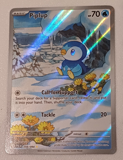 Pokemon TCG Piplup 098/094 Me02 Phantasmal Flames Illustration Rare Holo - Image 1