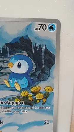Pokemon TCG Piplup 098/094 Me02 Phantasmal Flames Illustration Rare Holo - Image 3