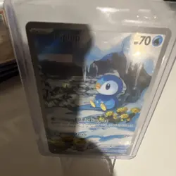 The Pokemon Company Pokemon TCG Piplup 098/094 Me02 Holo 70HP Signed - Image 2