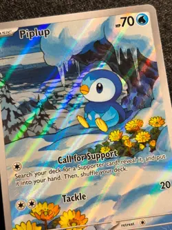 Pokemon TCG Piplup 098/094 Phantasmal Flames Illustration Rare Near Mint - Image 3