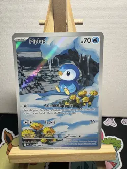 Pokemon TCG Piplup 098/094 Illustration Rare Phantasmal Flames - Image 1