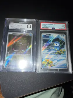 2025 Pokemon Phantasmal Flames Piplup 098/094 PSA 9 Mint Illustration Rare Plus1 - Image 1