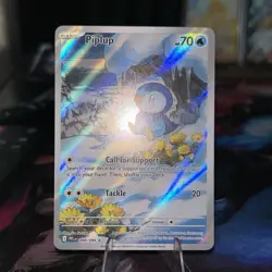 Pokemon TCG The Pokemon Company Piplup 098/094 Me02 IR Holo Eng HP70 - Image 2