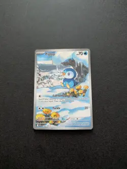 - Pokemon TCG Phantasmal Flames Piplup Illustration Rare 098/094 - PACK FRESH - - Image 2