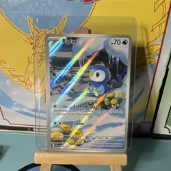 Pokemon TCG Piplup 098/094 Me02 Phantasmal Flames Illustration Rare Holo EN 70HP - Image 1