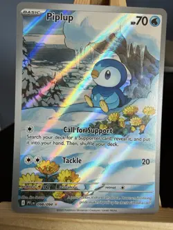 Pokemon TCG Piplup Phantasmal Flames 098/094 Secret Rare See Pictures - Image 1