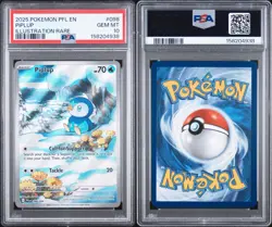 Pokemon Piplup 098/094 Me02 Phantasmal Flames Illustration Rare Holo PSA 10 - Image 3