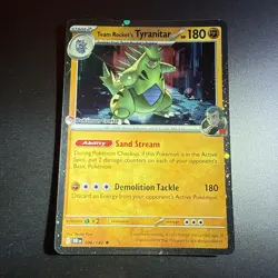 Team Rocket’s Tyranitar Pokemon Center Stamp Promo Destined Rival 096/182 - Image 1