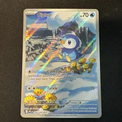 Pokemon TCG Piplup 098/094 Phantasmal Flames IR Holo English Mint - Image 1