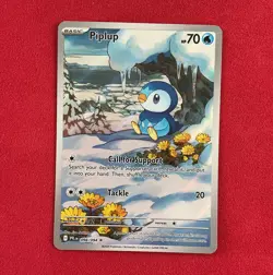 Pokemon TCG Piplup 098/094 Illustration Rare Holo English 70HP - Image 1