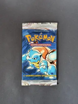 1999 Pokemon 1st Edition Base Set Booster Pack SEALED Blastoise Artwork (German) - Image 1