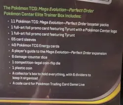 Pokemon TCG Mega Evolution Perfect Order ETB Pokemon Center - Image 4