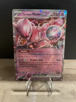 Pokemon TCG Team Rocket's Mewtwo ex SVP 216 Black Star Promo English NM - Image 1