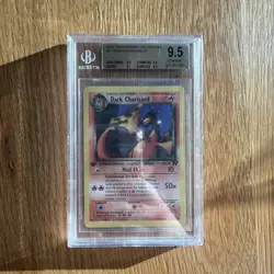 Dark Charizard 21/82 1st Edition Non Holo Rare TR Pokemon Card Beckett 9.5 - Image 1