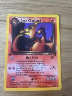 Dark Charizard 21/82 1st Edition Non Holo Team Rocket WOTC Pokemon Card *HP* #2 - Image 1